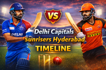 Delhi Capitals vs Sunrisers Hyderabad Timeline
