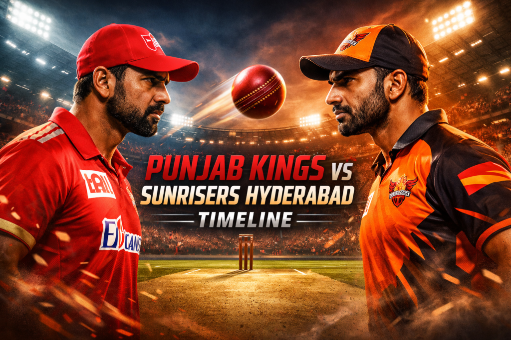 Punjab Kings vs Sunrisers Hyderabad Timeline: Complete IPL Rivalry With Stats Punjab Kings vs Sunrisers Hyderabad Timeline
