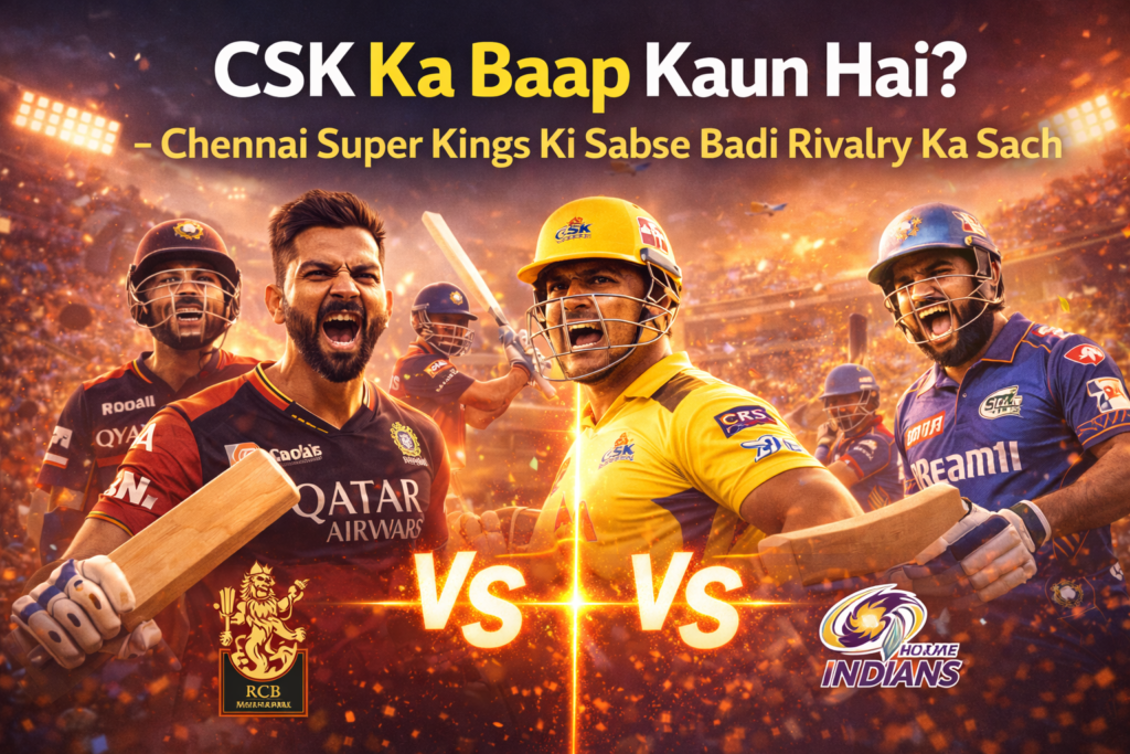 CSK Ka Baap Kaun Hai? – Ki Sabse Badi Rivalry Ka Sach CSK Ka Baap Kaun Hai