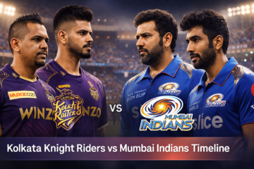 Kolkata Knight Riders vs Mumbai Indians Timeline