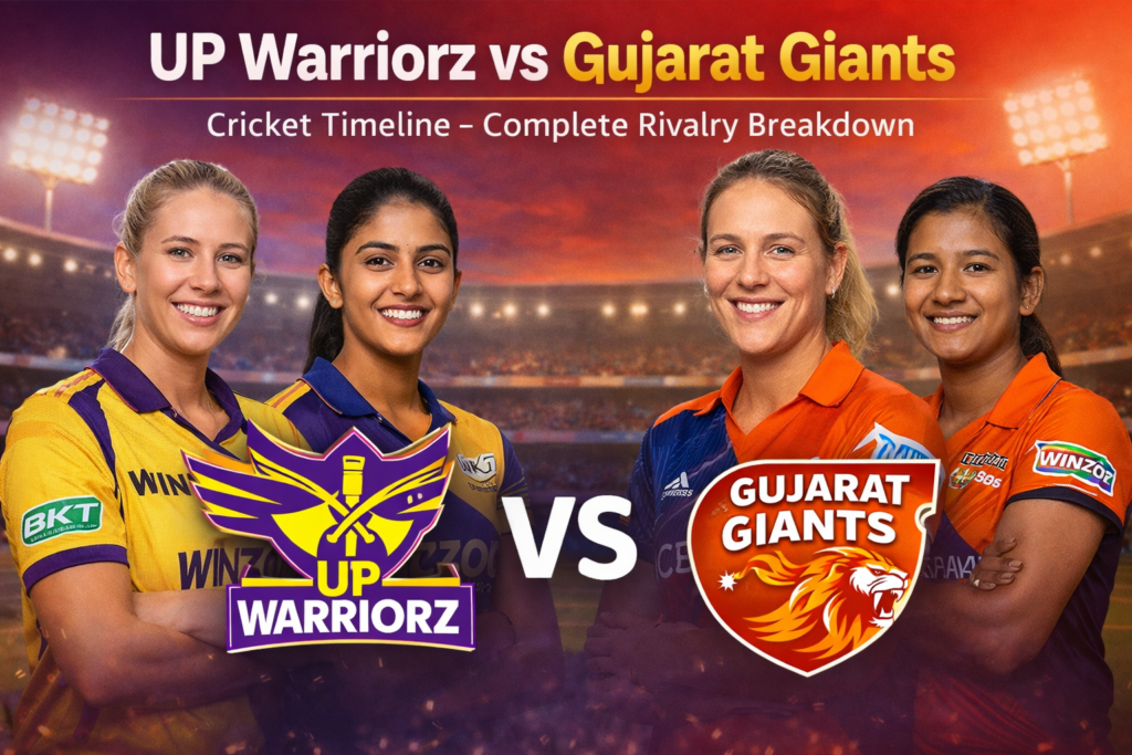 UP Warriorz vs Gujarat Giants Cricket Timeline