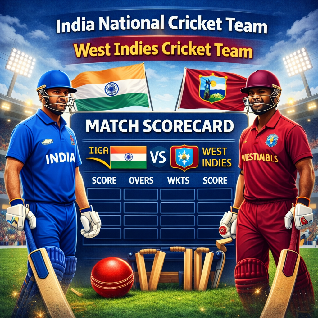 west indies cricket team vs india national cricket team match scorecard