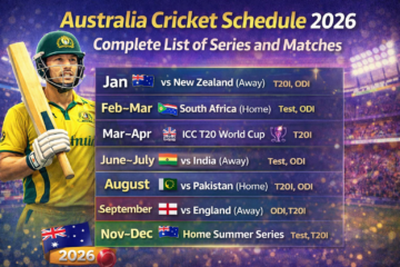 Australia cricket schedule 2026