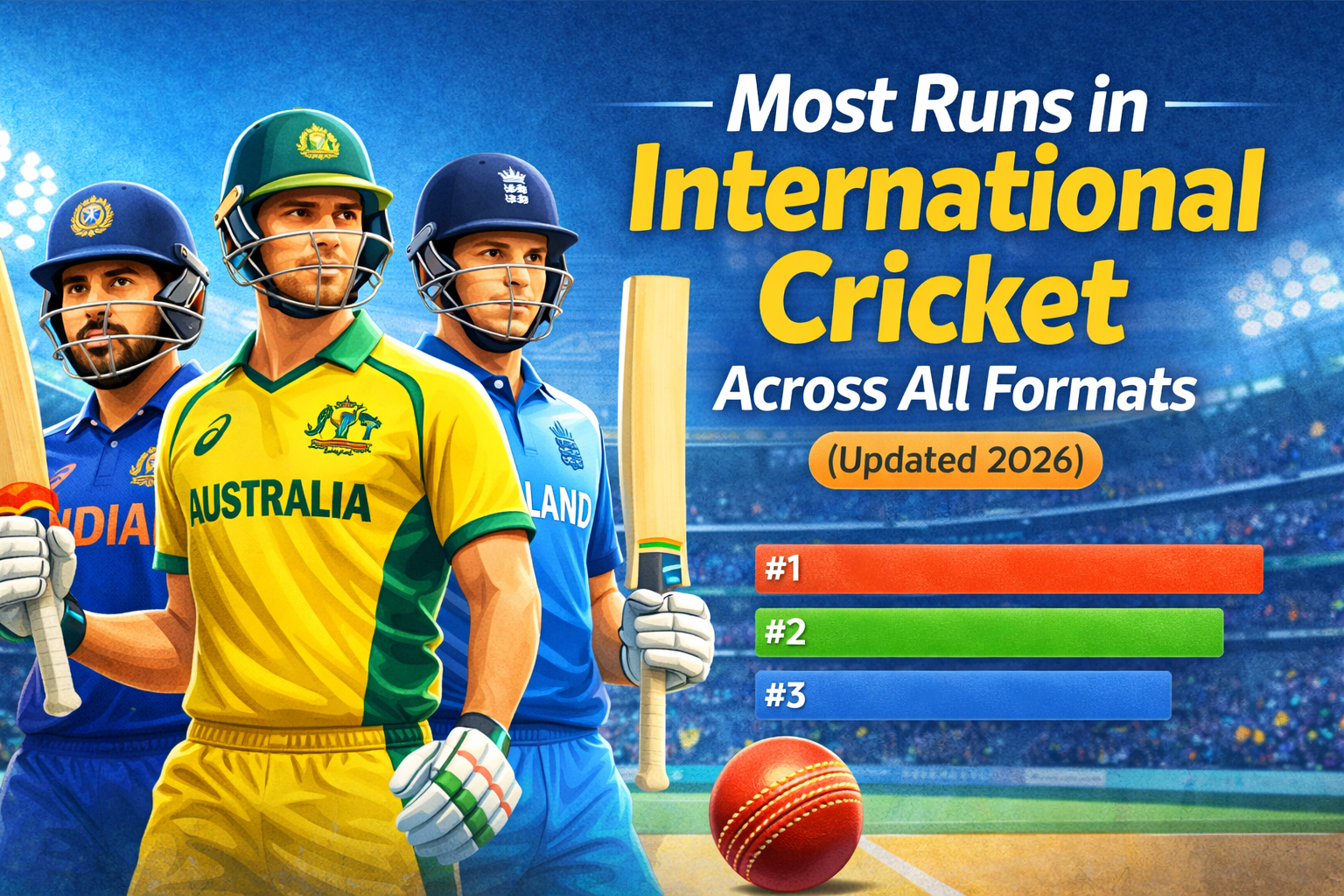 Most Runs in International Cricket