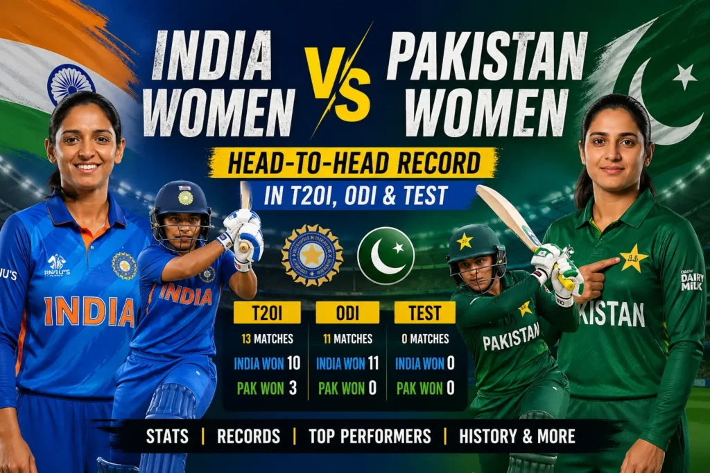 India Women vs Pakistan Women Head-to-Head in T20I