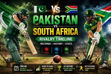 Pakistan Cricket Team vs South Africa Cricket Team Timeline