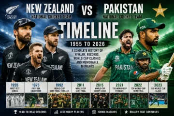 Pakistan vs New Zealand Cricket Team Timeline