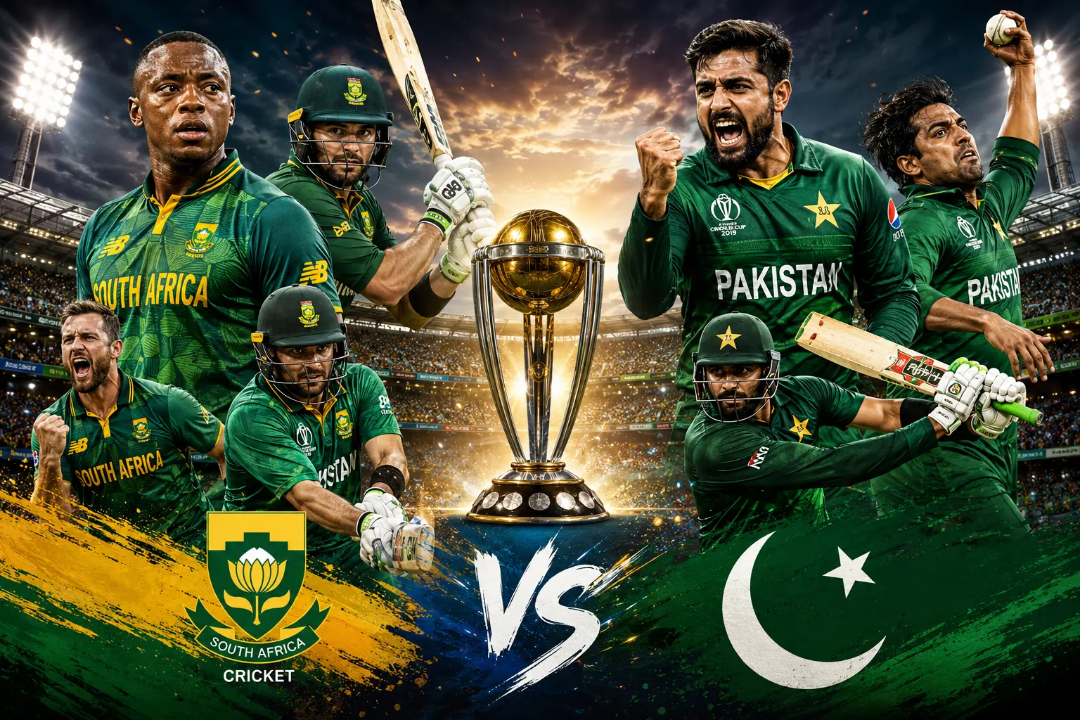 South Africa National Cricket Team vs Pakistan National Cricket Team Timeline