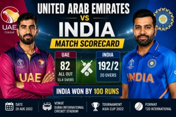 United Arab Emirates National Cricket Team vs India National Cricket Team