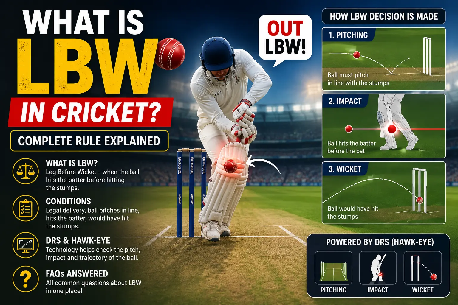 What Is LBW in Cricket Complete Rule Explained