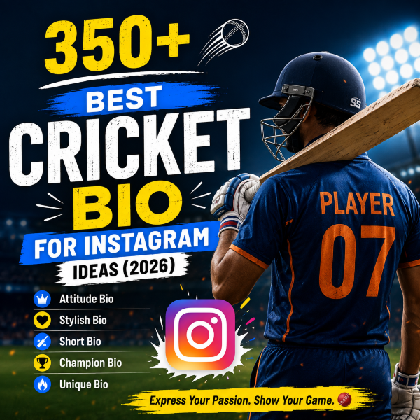 cricket bio for instagram