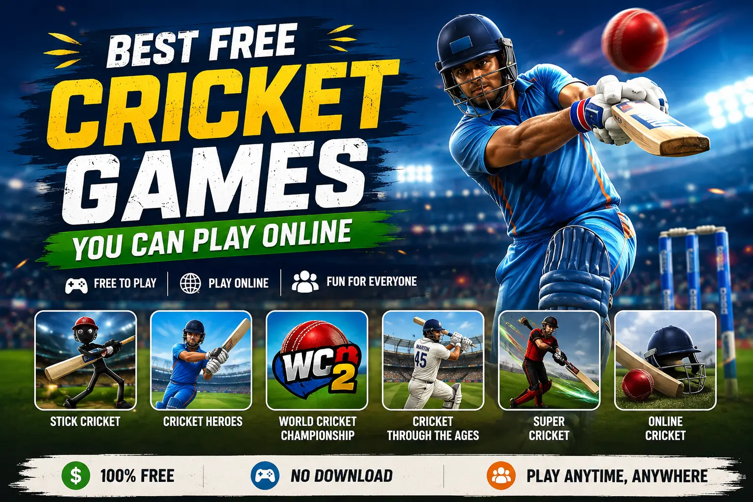 best free cricket games