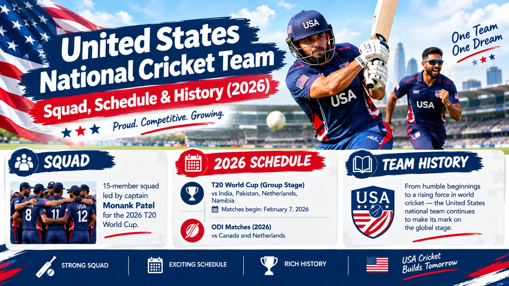 United States National Cricket Team Squad