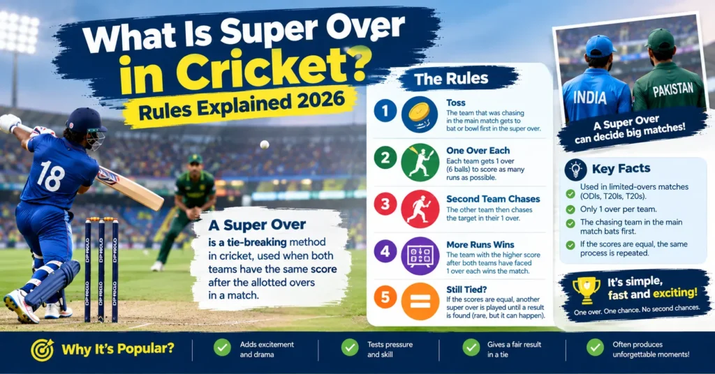 What Is Super Over in Cricket Rules Explained 2026