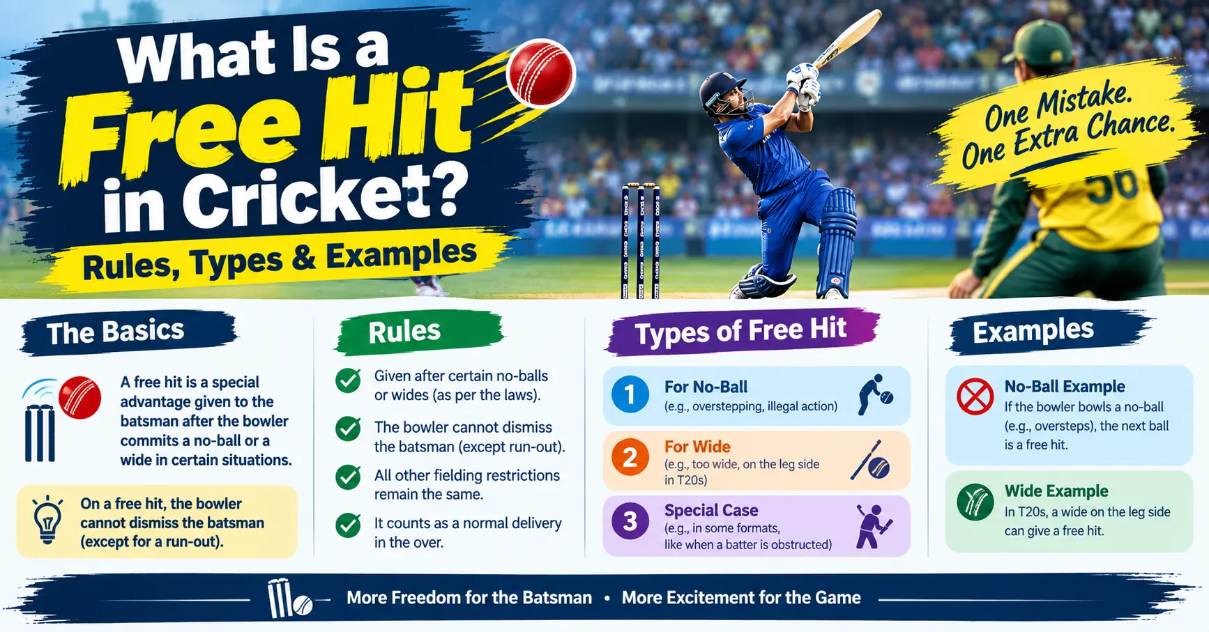 What Is a Free Hit in Cricket Rules