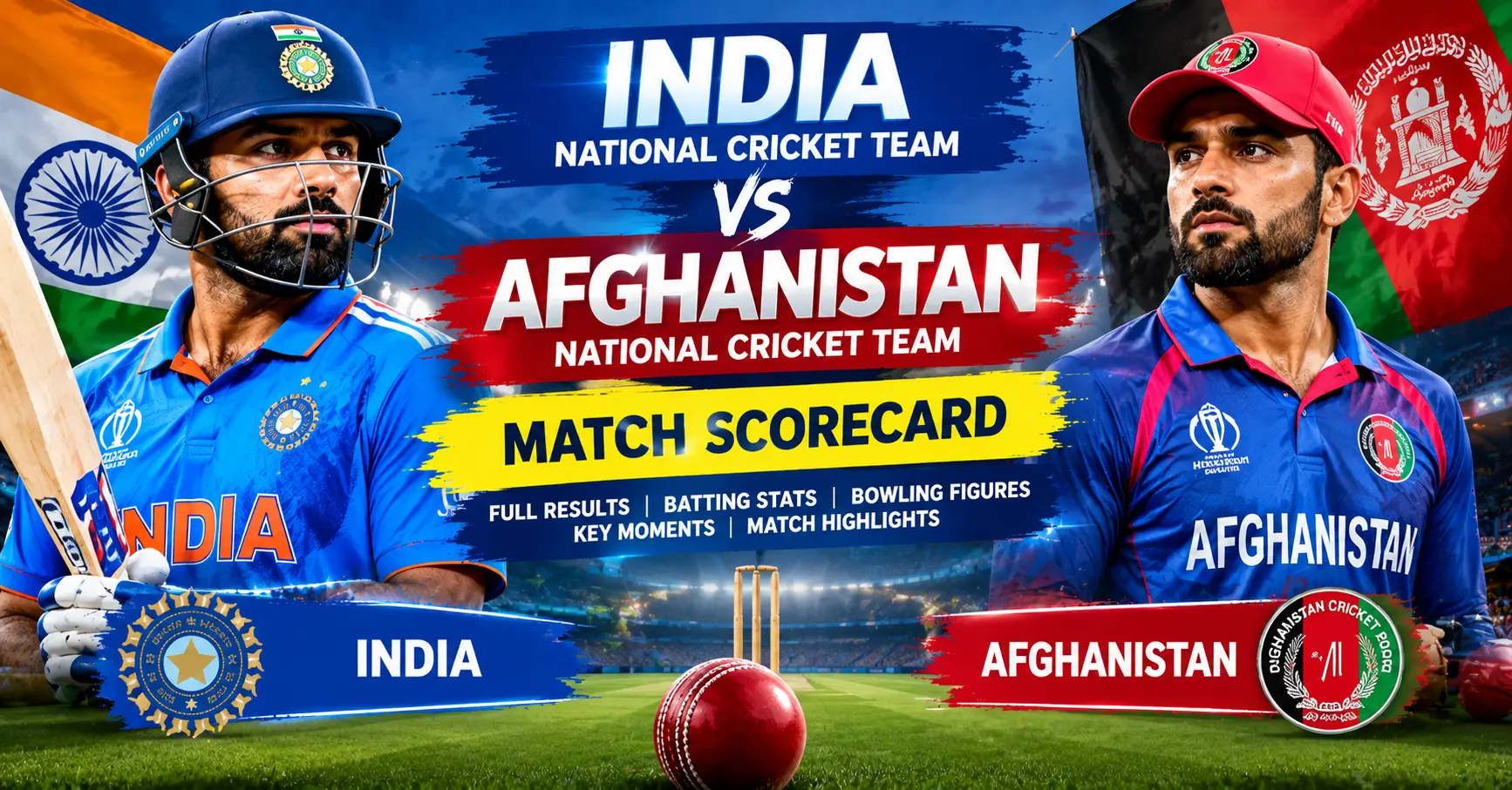 India National Cricket Team vs Afghanistan National Cricket Team Match Scorecard